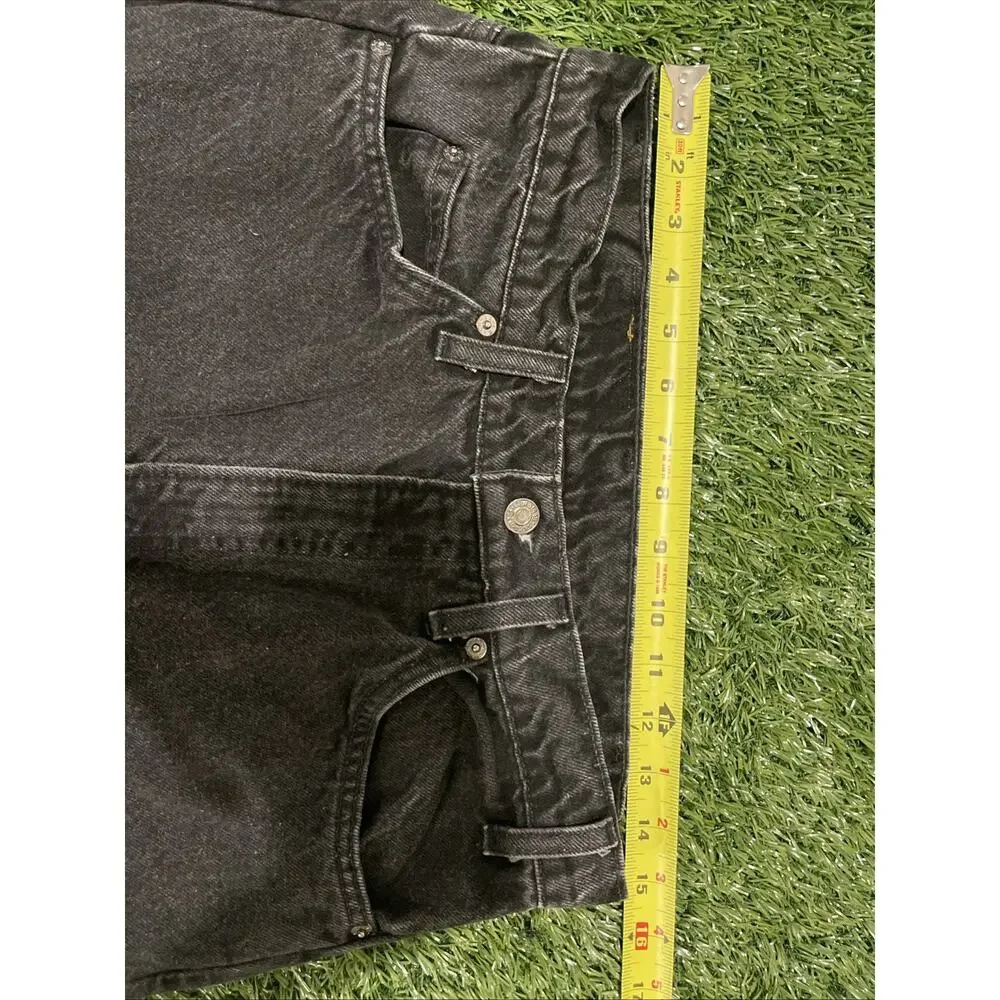 Vintage 90s Levis 505 Orange Tab Black Jeans Made In USA 32x32 Fits 31x31 Faded